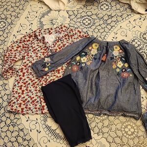 6-12 mos baby girl tunics with leggings